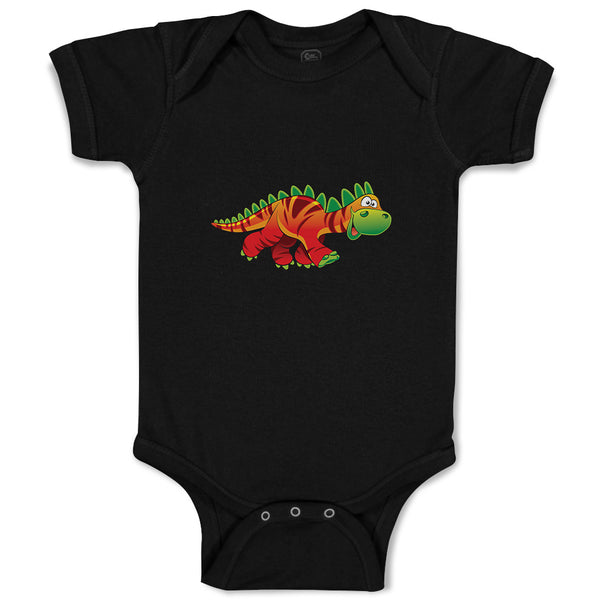 Baby Clothes Dinosaur Red Facing Right Dinosaurs Dino Trex Baby Bodysuits Cotton