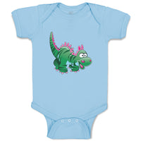 Baby Clothes Dinosaur Green Facing Right Dinosaurs Dino Trex Baby Bodysuits