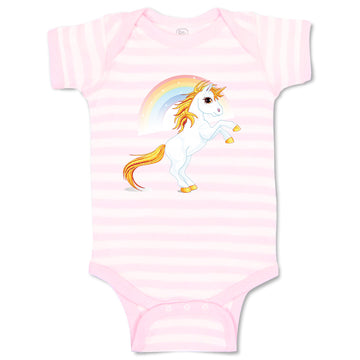 Baby Clothes Unicorn and Rainbow Funny Humor Baby Bodysuits Boy & Girl Cotton