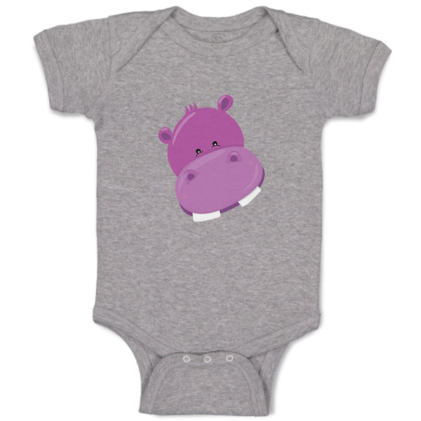 Baby Clothes Hippo Face Safari Baby Bodysuits Boy & Girl Newborn Clothes Cotton