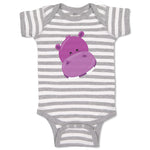 Baby Clothes Hippo Face Safari Baby Bodysuits Boy & Girl Newborn Clothes Cotton