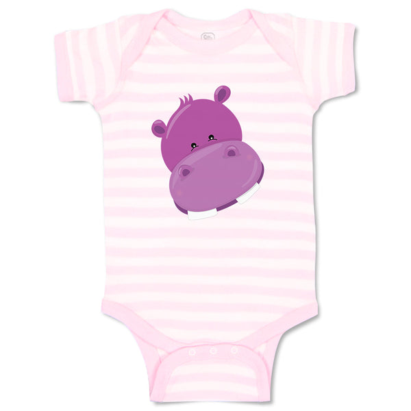 Baby Clothes Hippo Face Safari Baby Bodysuits Boy & Girl Newborn Clothes Cotton