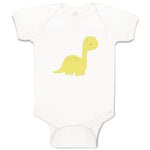 Baby Clothes Dino Yellow Dinosaurs Dino Trex Baby Bodysuits Boy & Girl Cotton