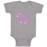 Baby Clothes Dino Purple Dinosaurs Dino Trex Baby Bodysuits Boy & Girl Cotton