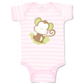 Baby Clothes Baby Monkey Green Safari Baby Bodysuits Boy & Girl Cotton