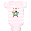 Baby Clothes Monkey Train Zoo Funny Baby Bodysuits Boy & Girl Cotton