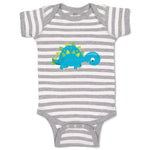 Baby Clothes Baby Dino Blue Dinosaurs Dino Trex Baby Bodysuits Boy & Girl Cotton