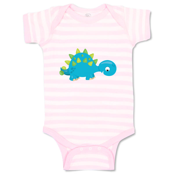 Baby Clothes Baby Dino Blue Dinosaurs Dino Trex Baby Bodysuits Boy & Girl Cotton