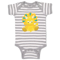 Baby Clothes Baby Dino Blue Yellow Dinosaurs Dino Trex Baby Bodysuits Cotton