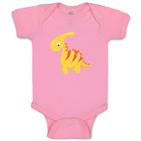 Baby Clothes Baby Dino Red Yellow Dinosaurs Dino Trex Baby Bodysuits Cotton