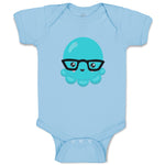 Baby Clothes Octopus Glasses Ocean Sea Life Baby Bodysuits Boy & Girl Cotton