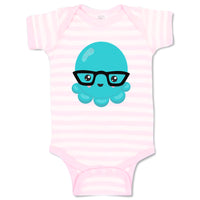 Baby Clothes Octopus Glasses Ocean Sea Life Baby Bodysuits Boy & Girl Cotton