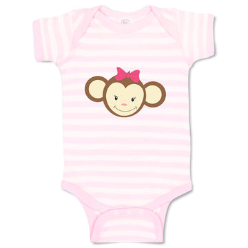 Baby Clothes Monkey Face Girl Safari Baby Bodysuits Boy & Girl Cotton