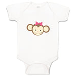 Baby Clothes Monkey Face Girl Safari Baby Bodysuits Boy & Girl Cotton