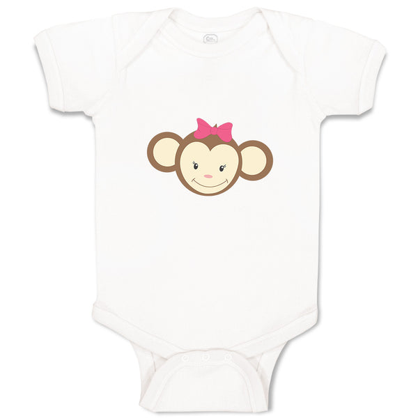 Baby Clothes Monkey Face Girl Safari Baby Bodysuits Boy & Girl Cotton