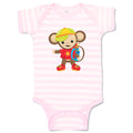 Baby Clothes Monkey Red T-Shirt Safari Baby Bodysuits Boy & Girl Cotton