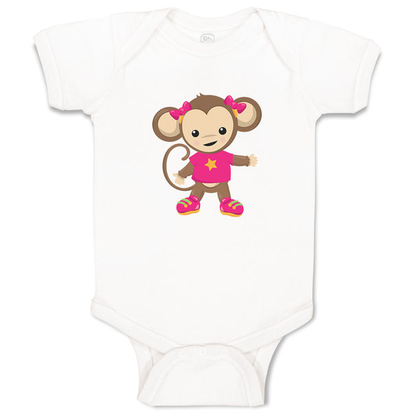 Monkey Pink T-Shirt Safari