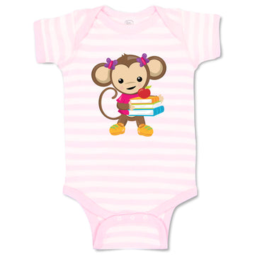 Baby Clothes Monkey Books Girl Safari Baby Bodysuits Boy & Girl Cotton