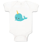 Baby Clothes Whale Unicorn Ocean Sea Life Baby Bodysuits Boy & Girl Cotton
