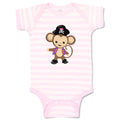 Baby Clothes Monkey Captain Safari Baby Bodysuits Boy & Girl Cotton