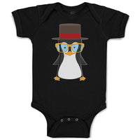 Baby Clothes Aquamarine Penguin on Hat with Sunglass Costume Baby Bodysuits