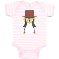 Baby Clothes Aquamarine Penguin on Hat with Sunglass Costume Baby Bodysuits