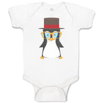 Baby Clothes Aquamarine Penguin on Hat with Sunglass Costume Baby Bodysuits