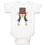 Baby Clothes Aquamarine Penguin on Hat with Sunglass Costume Baby Bodysuits