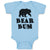 Baby Clothes Polar Bear Bum Silhouette Wild Animal Baby Bodysuits Cotton