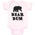 Baby Clothes Polar Bear Bum Silhouette Wild Animal Baby Bodysuits Cotton