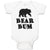 Baby Clothes Polar Bear Bum Silhouette Wild Animal Baby Bodysuits Cotton