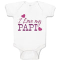 Baby Clothes I Love My Papi Baby Bodysuits Boy & Girl Newborn Clothes Cotton