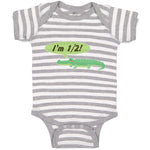 Baby Clothes Green Animated Crocodile I'M 1 2! Age Baby Bodysuits Cotton