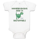 Baby Clothes Mmmwwhahaha Now I'M Unstoppable Angry Dinosaur with Walking Stick