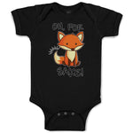 Baby Clothes Oh, for Sake! Fox Sitting Silently and Watching Baby Bodysuits