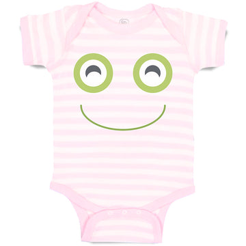 Baby Clothes A Frog Smile Expression Funny Face Baby Bodysuits Boy & Girl Cotton