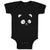 Baby Clothes Cute Panda Bear Face and Head Baby Bodysuits Boy & Girl Cotton