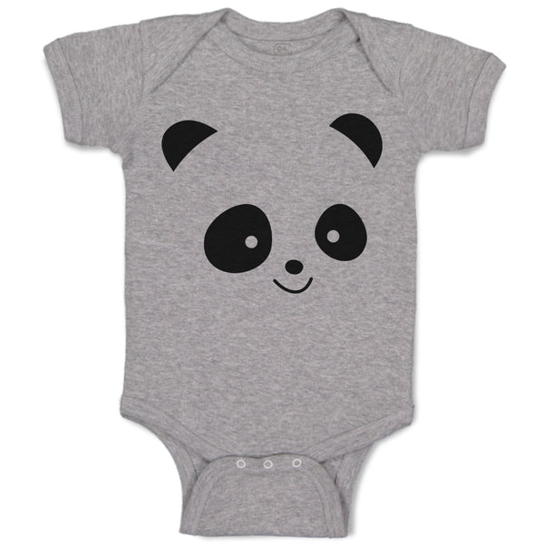 Baby Clothes Cute Panda Bear Face and Head Baby Bodysuits Boy & Girl Cotton