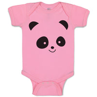 Baby Clothes Cute Panda Bear Face and Head Baby Bodysuits Boy & Girl Cotton