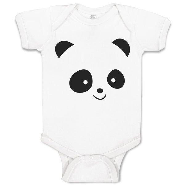 Baby Clothes Cute Panda Bear Face and Head Baby Bodysuits Boy & Girl Cotton