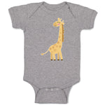 Baby Clothes Cute Giraffe Turning Side View with Closed Eyes Baby Bodysuits