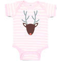 Baby Clothes Abstract Deer Head, Snout and Horns Baby Bodysuits Cotton