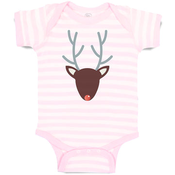 Baby Clothes Abstract Deer Head, Snout and Horns Baby Bodysuits Cotton