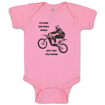 Baby Clothes Future Dirt Bike Rider like My Daddy Sports Bike Riding Cotton