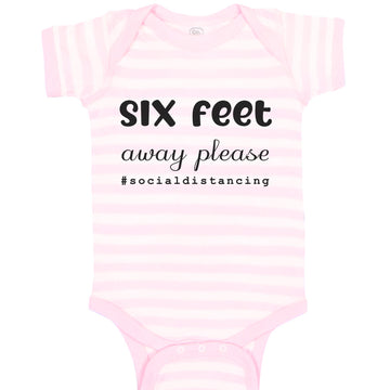 Baby Clothes 6 Feet Away Please Quarantine Social Distancing Baby Bodysuits