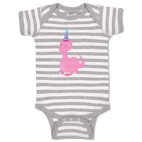 Baby Clothes Pink Dinosaur Birthday Dinosaurs Dino Trex Baby Bodysuits Cotton