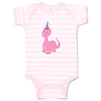 Baby Clothes Pink Dinosaur Birthday Dinosaurs Dino Trex Baby Bodysuits Cotton