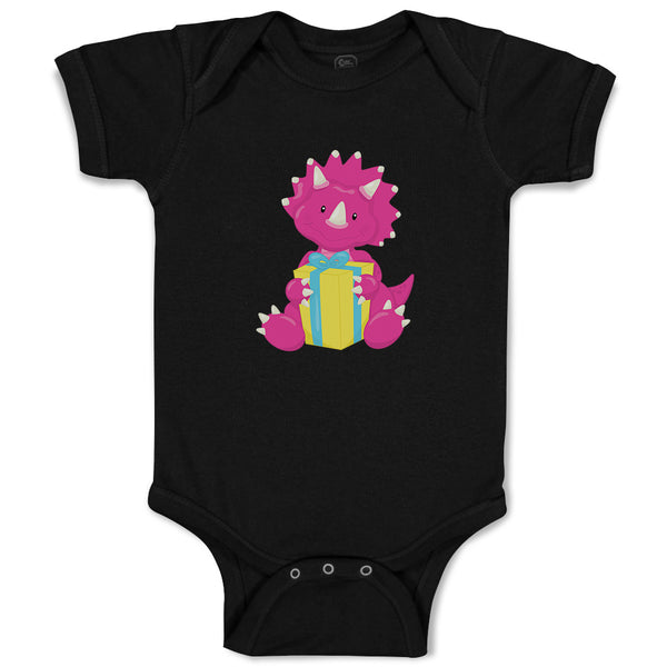 Baby Clothes Dark Pink Dinosaur Birthday Gift Dinosaurs Dino Trex Baby Bodysuits