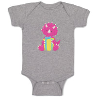 Baby Clothes Dark Pink Dinosaur Birthday Gift Dinosaurs Dino Trex Baby Bodysuits