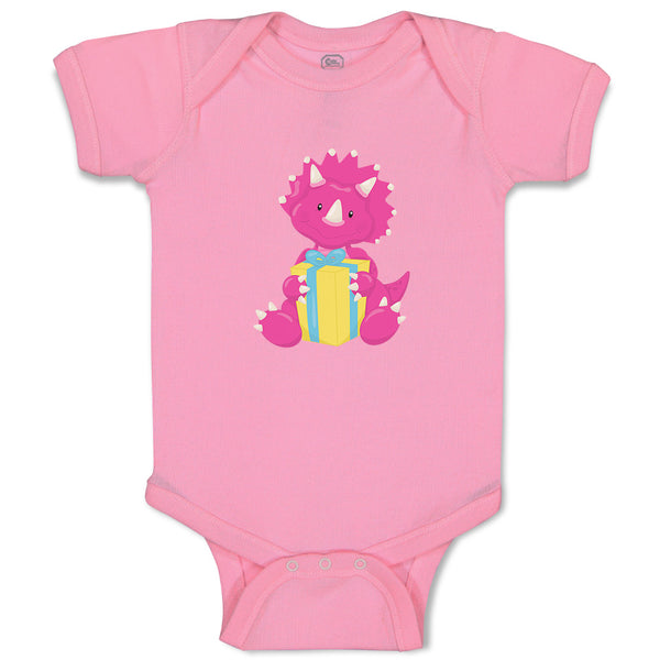 Baby Clothes Dark Pink Dinosaur Birthday Gift Dinosaurs Dino Trex Baby Bodysuits